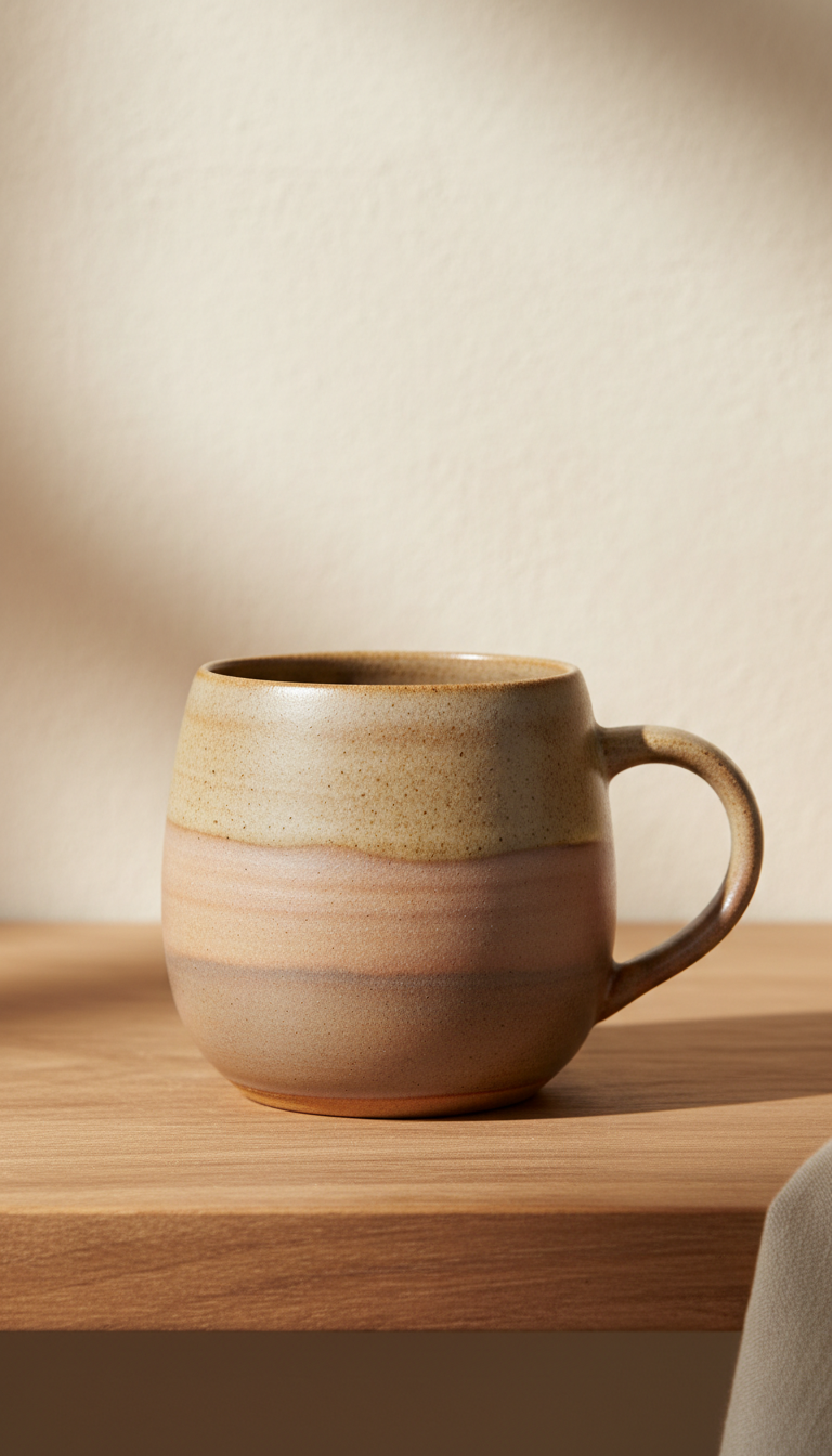 Retro Stoneware Ceramic Mug