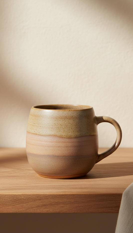 Retro Stoneware Ceramic Mug