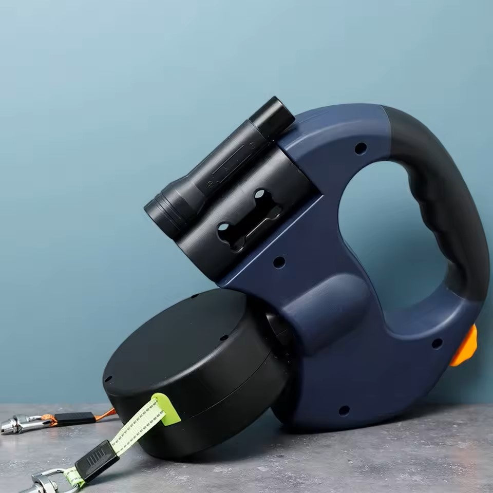 No-Tangle Dual Dog Leash with LED