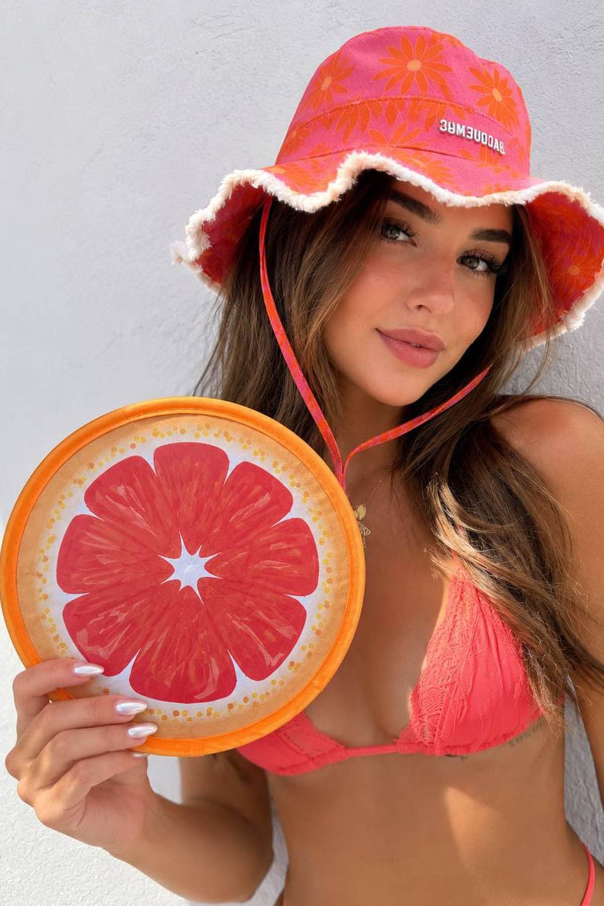 Folding hand fan, mandarin print