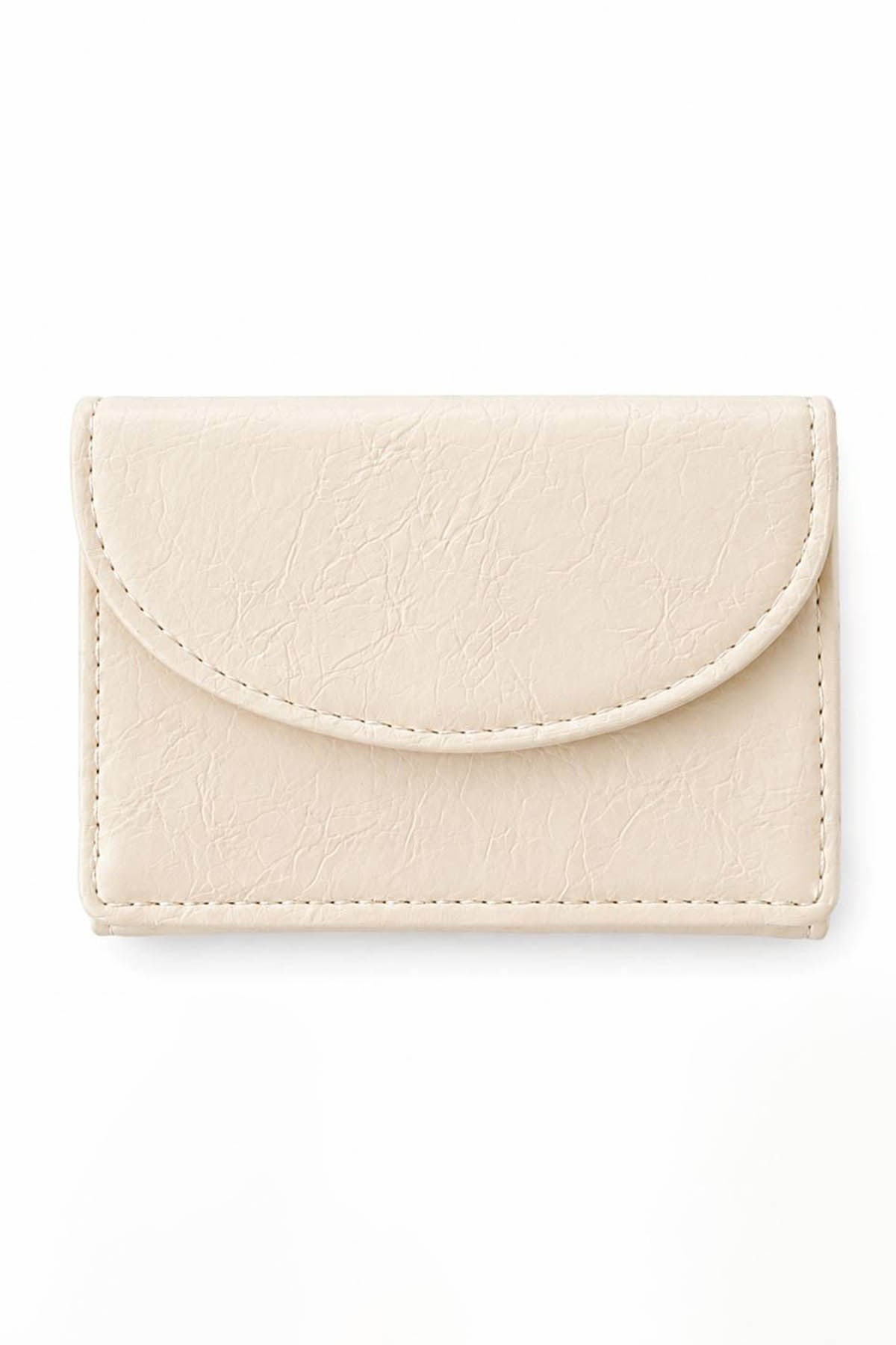 Cream leather wallet