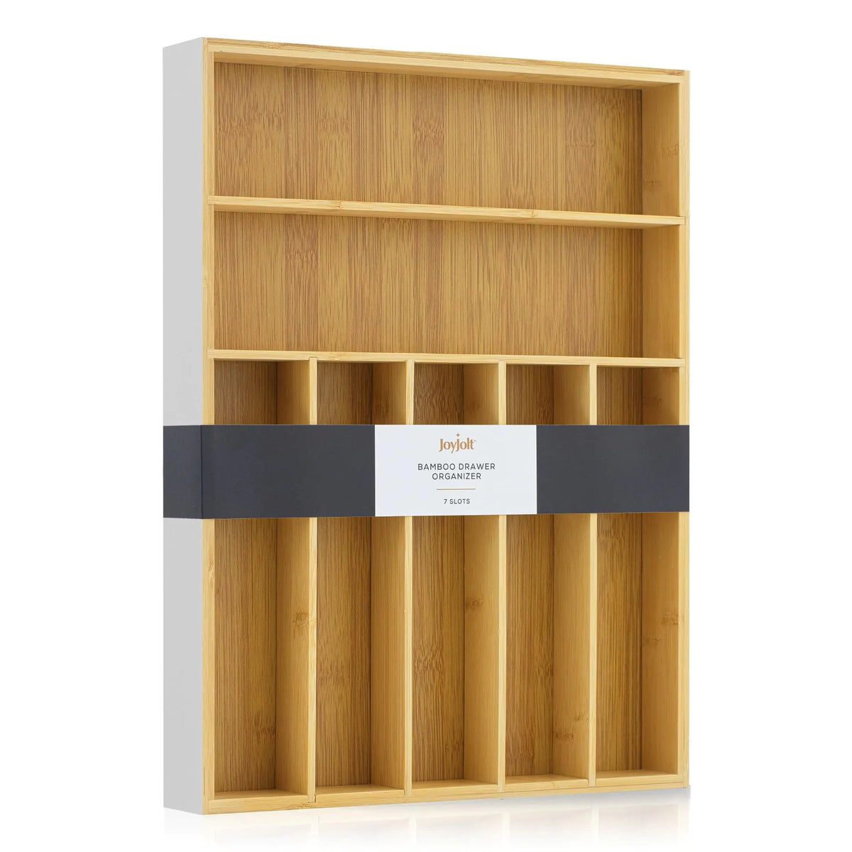 Bamboo drawer organiser expanded