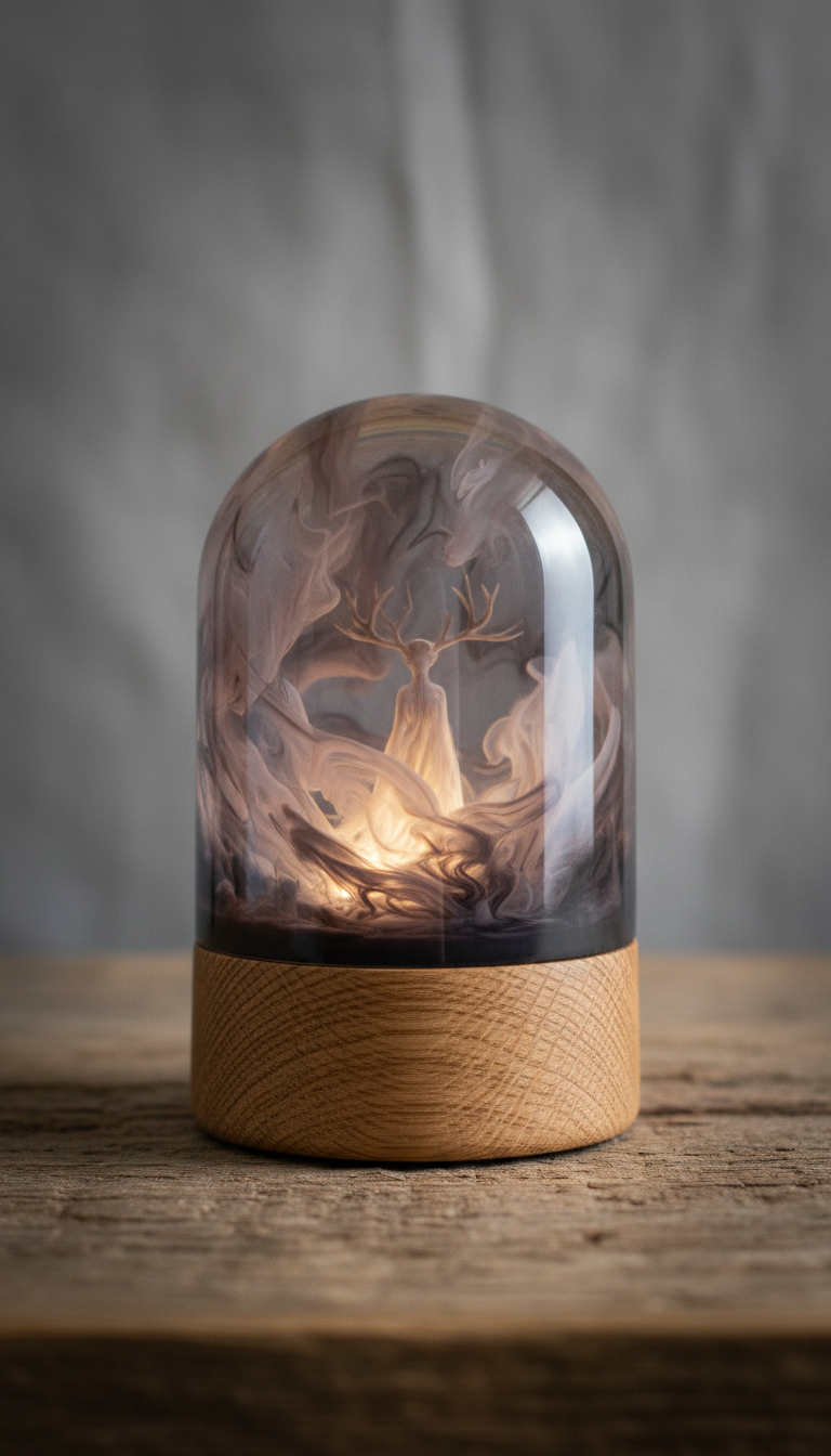 Handmade Resin Night Lamp