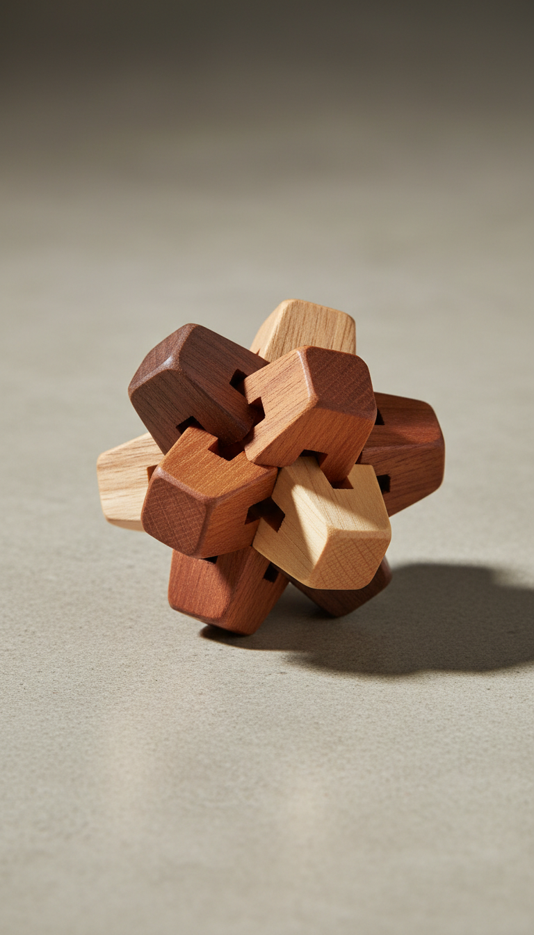 Wooden Brain Teaser Puzzle