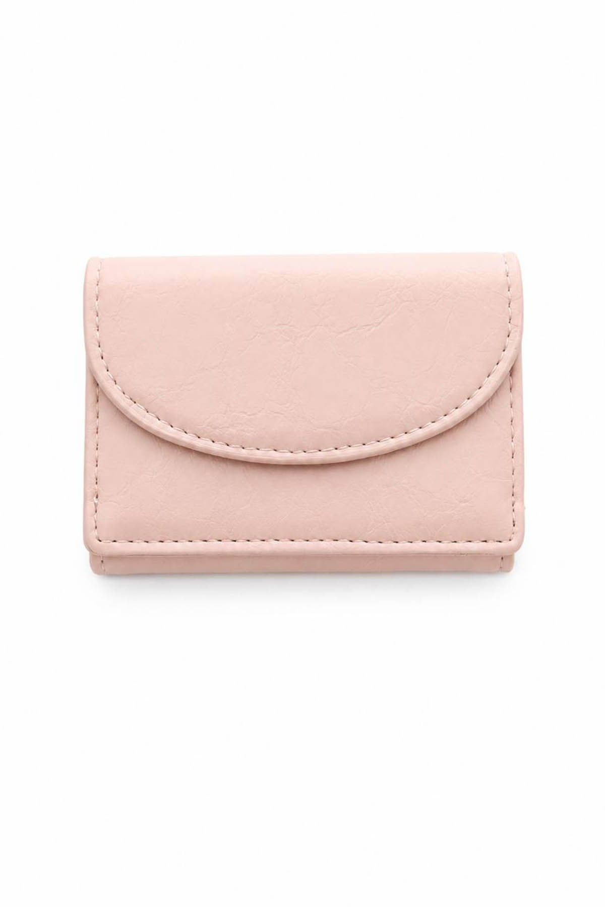 Pink leather wallet
