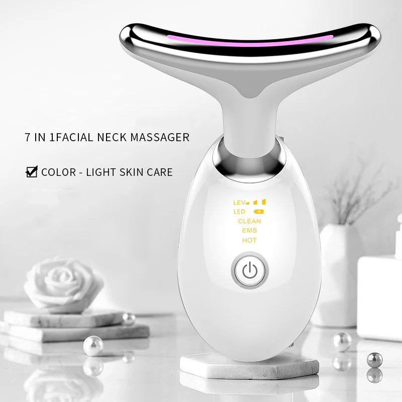 Microcurrent face and neck device upright