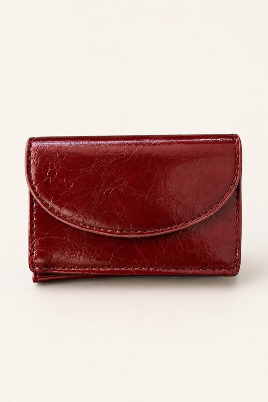 Burgundy leather wallet
