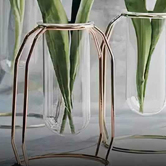 Planter with houseplant