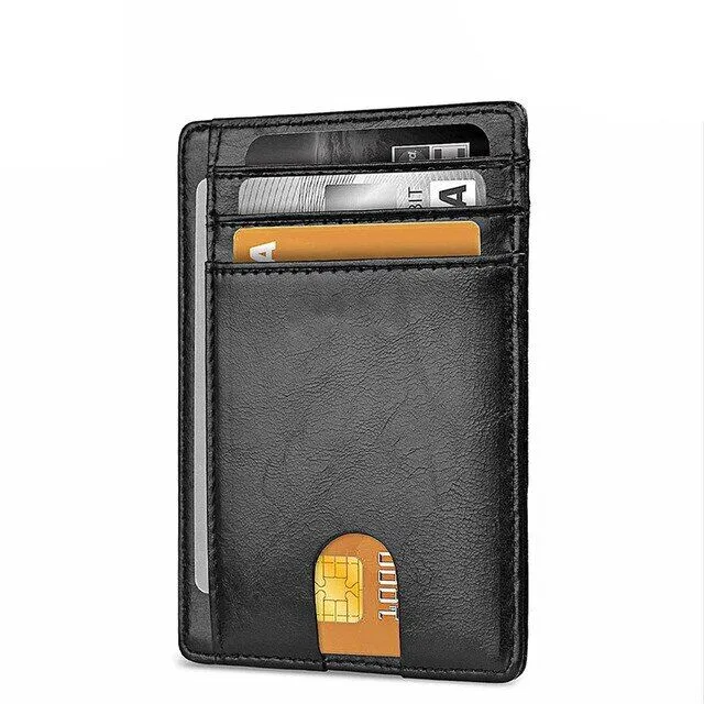 Slim RFID card wallet
