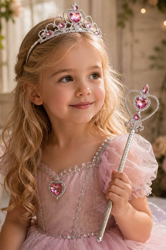 Pink tiara and wand set