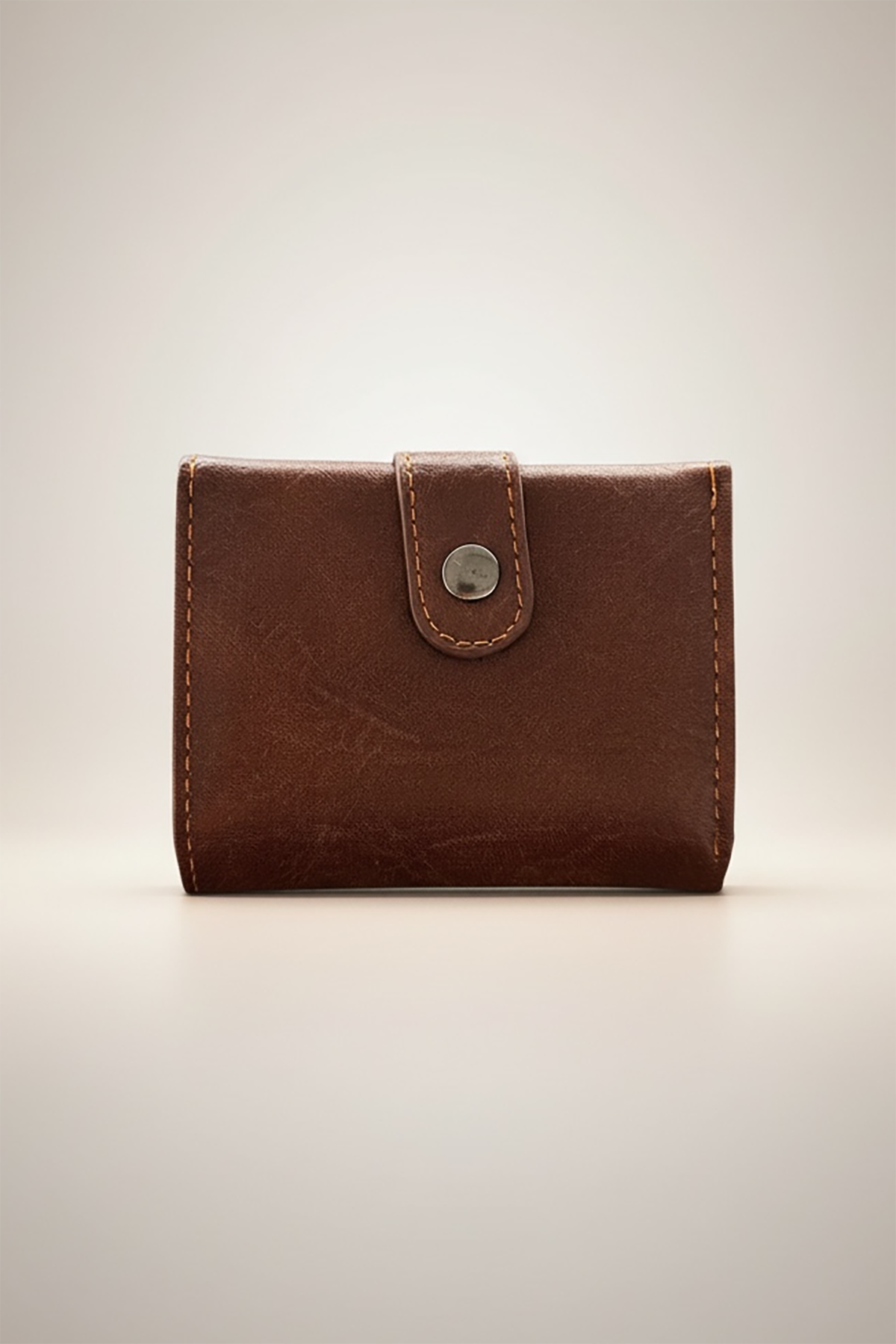 Brown full grain leather wallet