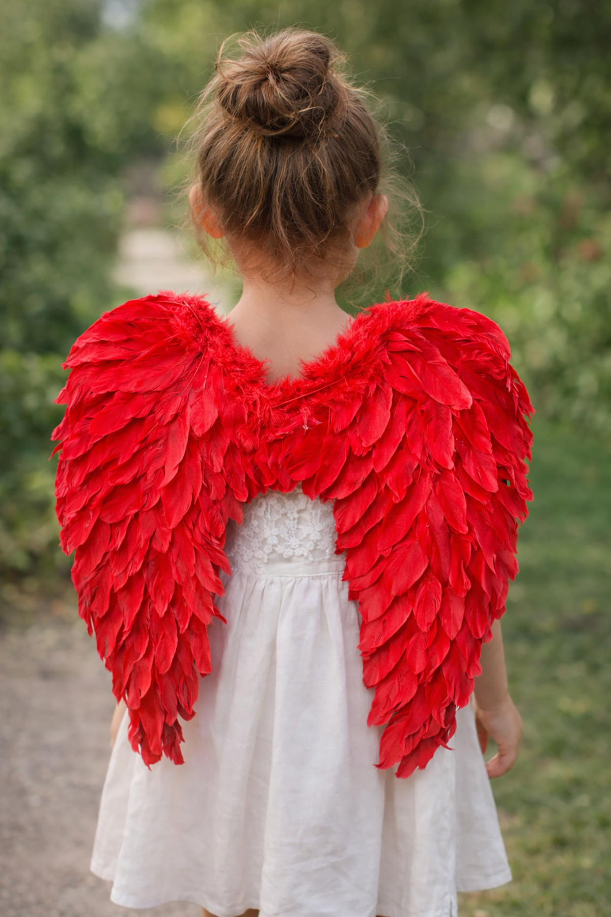 Red angel wings dress-up