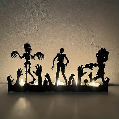 Shadow cast on the wall behind